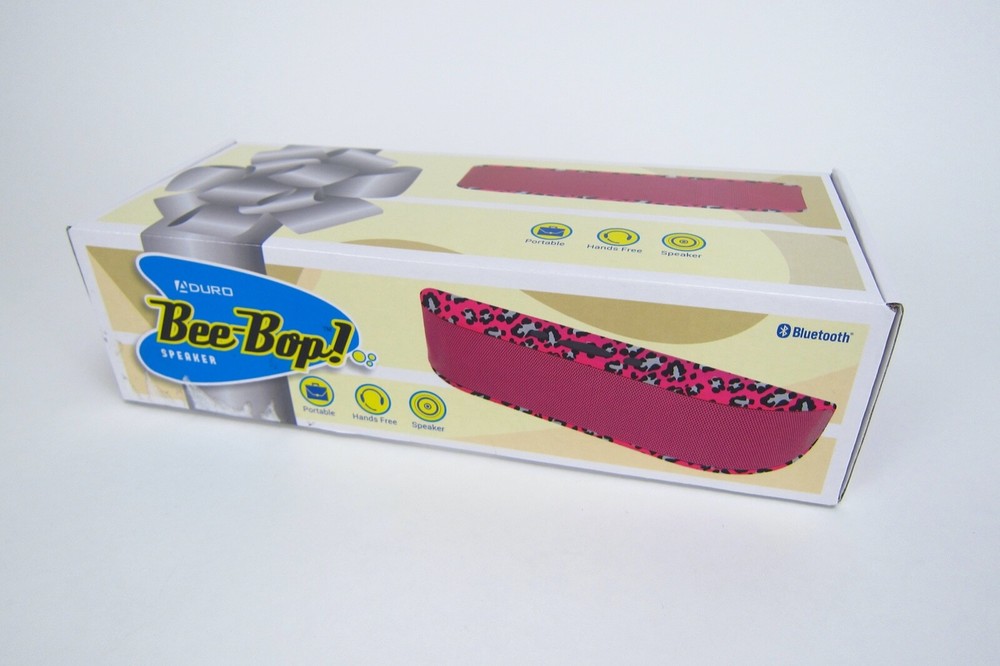 Bee-Bop Bluetooth Portable Speaker Hands Free Aduro New