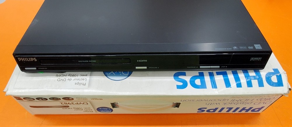 ⭐️⭐️⭐️⭐️⭐️ Philips DVP3982/F7 DVD Player **No Remote**