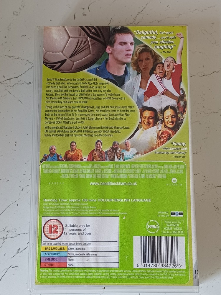 Bend It Like Beckham PAL VHS Video 2002