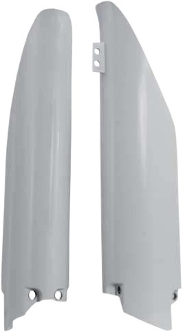 Acerbis Lower Fork Cover Set - White - Plastic