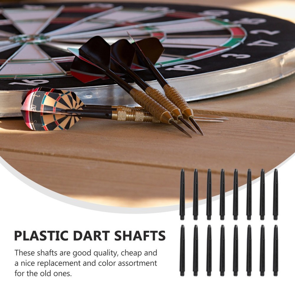 100Pcs Plastic Dart Shafts for Enhanced Flight Path with 2BA Screw Thread
