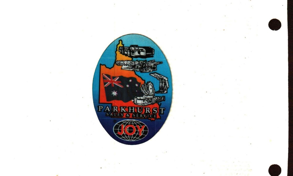 NICE  AUSTRALIA JOY COAL MINING STICKER # 672