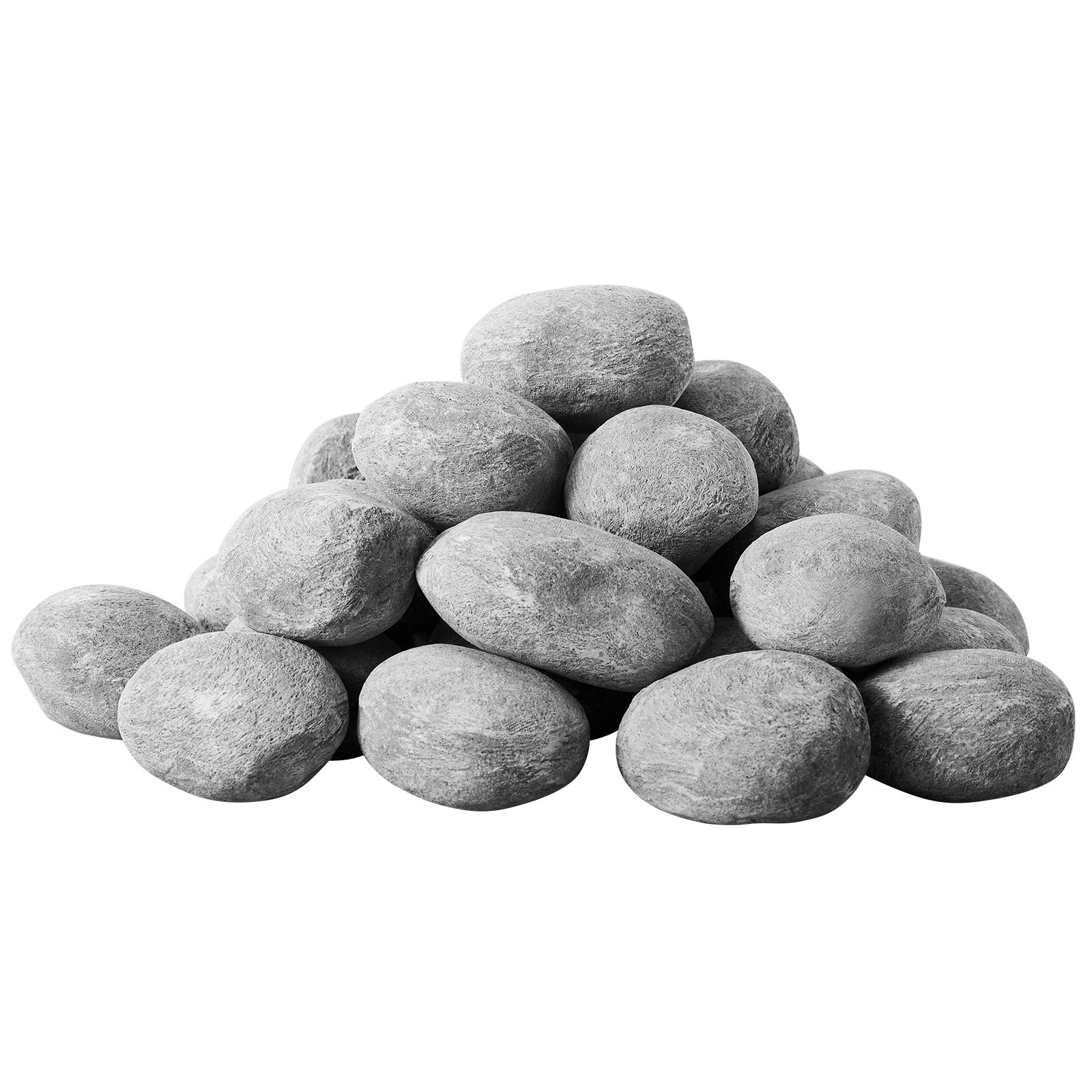 2-3 Inch 30 Pcs Ceramic Fire Pebble Stones Lava Rocks Reusable