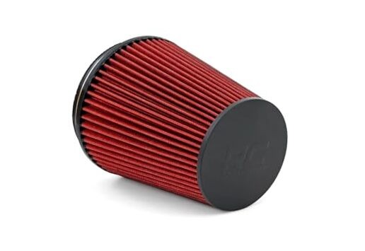 Cold Air Intake Replacement Filter, Premium Washable Clamp-On Air Filter - 5