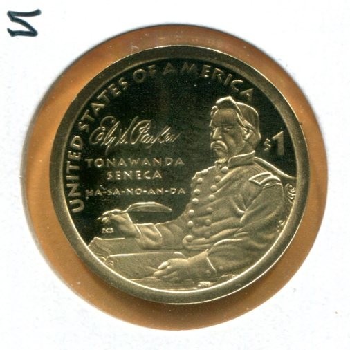 Gem 2022-S Proof Native American Dollar - Tonowanda Seneca Reverse