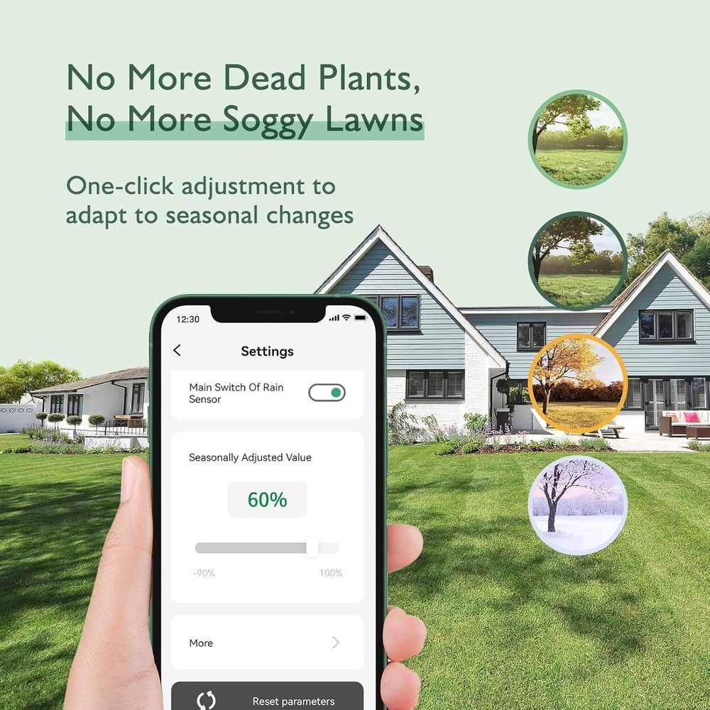 INKBIRD 8-Zone Lawn Sprinkler Controller System Watering Control 4 Cyclic Option