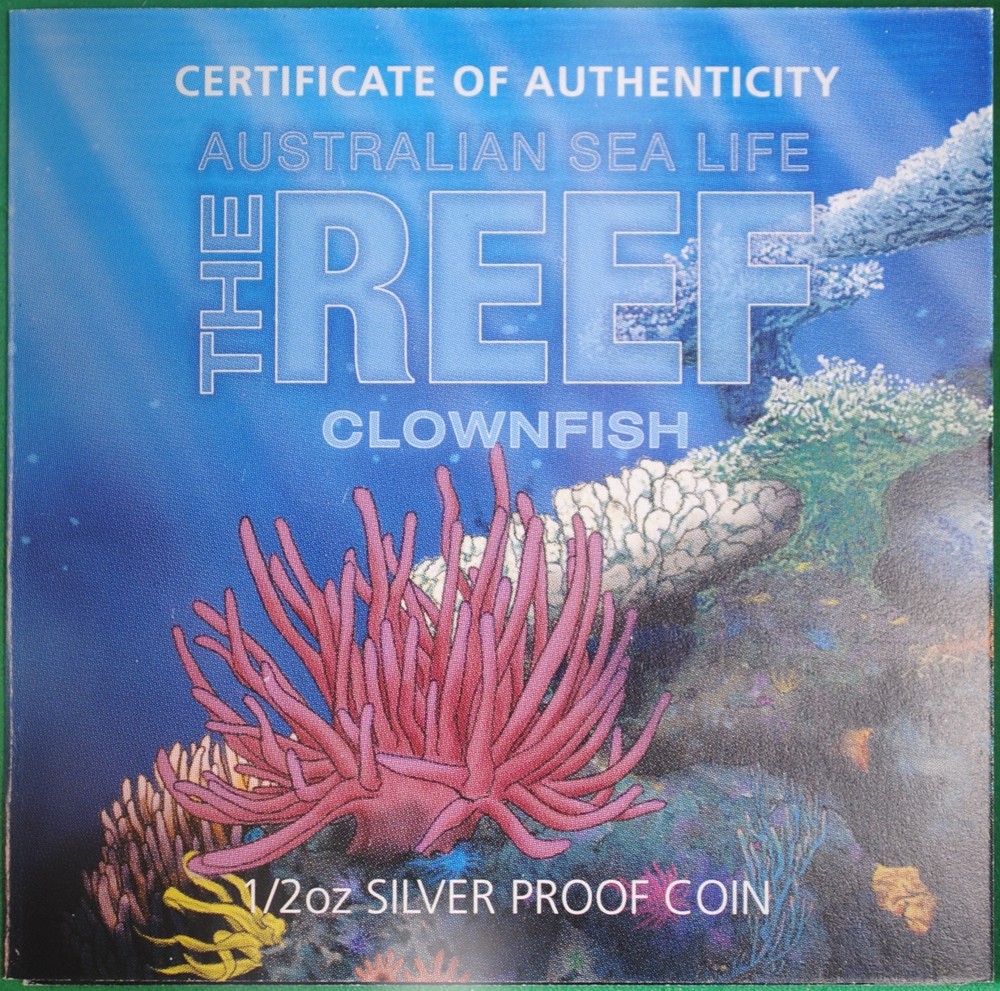 2009 Australia 50 Cents Proof Clownfish