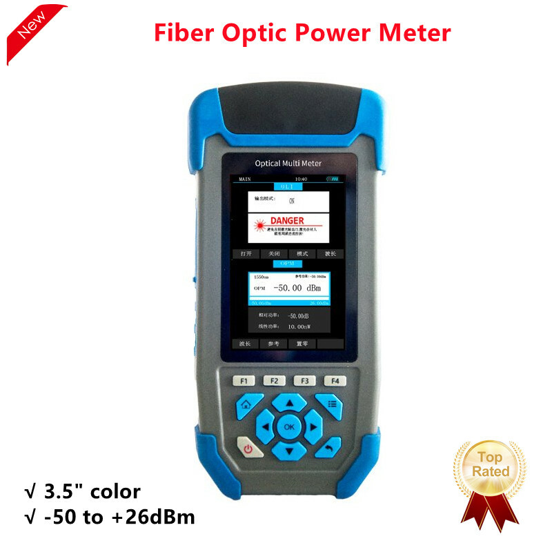JW3329 Optical Multimeter Fiber Optic Power Meter & Optical Light Source 3.5"
