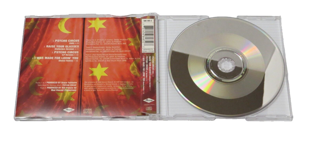 KISS PSYCHO CIRCUS PROMOTIONAL 4 TRACK EP COMPACT DISC 1998 OFFICIAL MERCURY USA