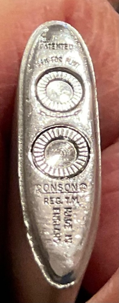 Vintage Ronson Milady Lighter / Monogrammed/ Working.
