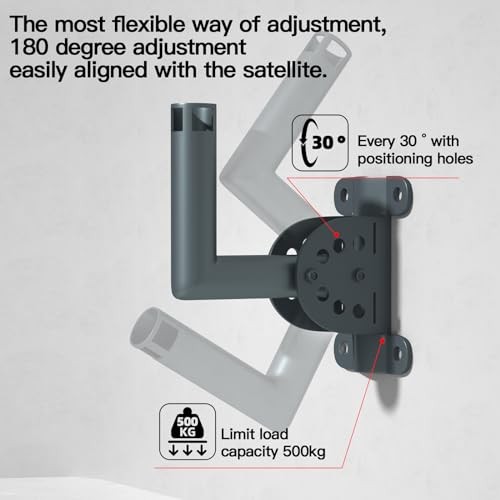 Adjustable Short Wall Mount Kit Short Wall Mount for Starlink Standard Actuated