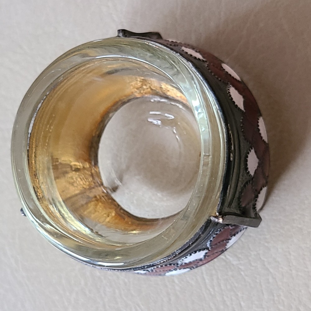 Open Salt Cellar Soviet USSR Enameled Vintage