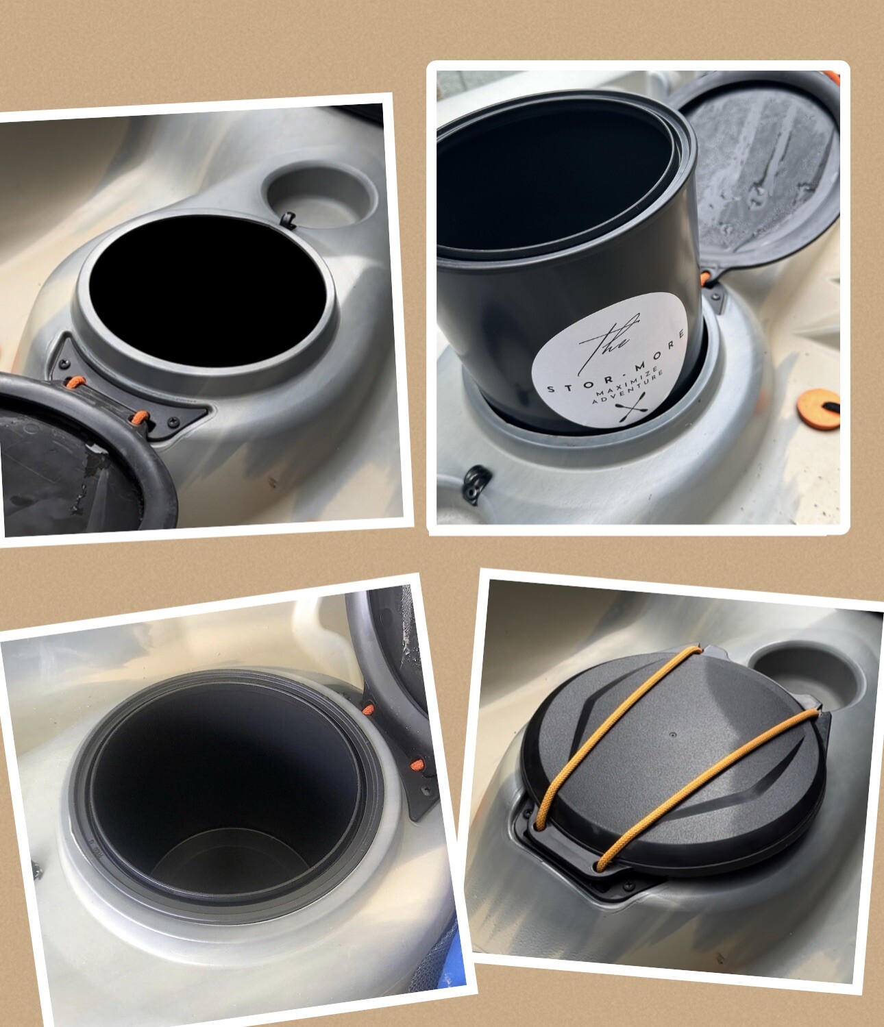 Lifetime Kayak Hatch Bucket Container for Tamarack Angler Weber Tioga Kokanee +