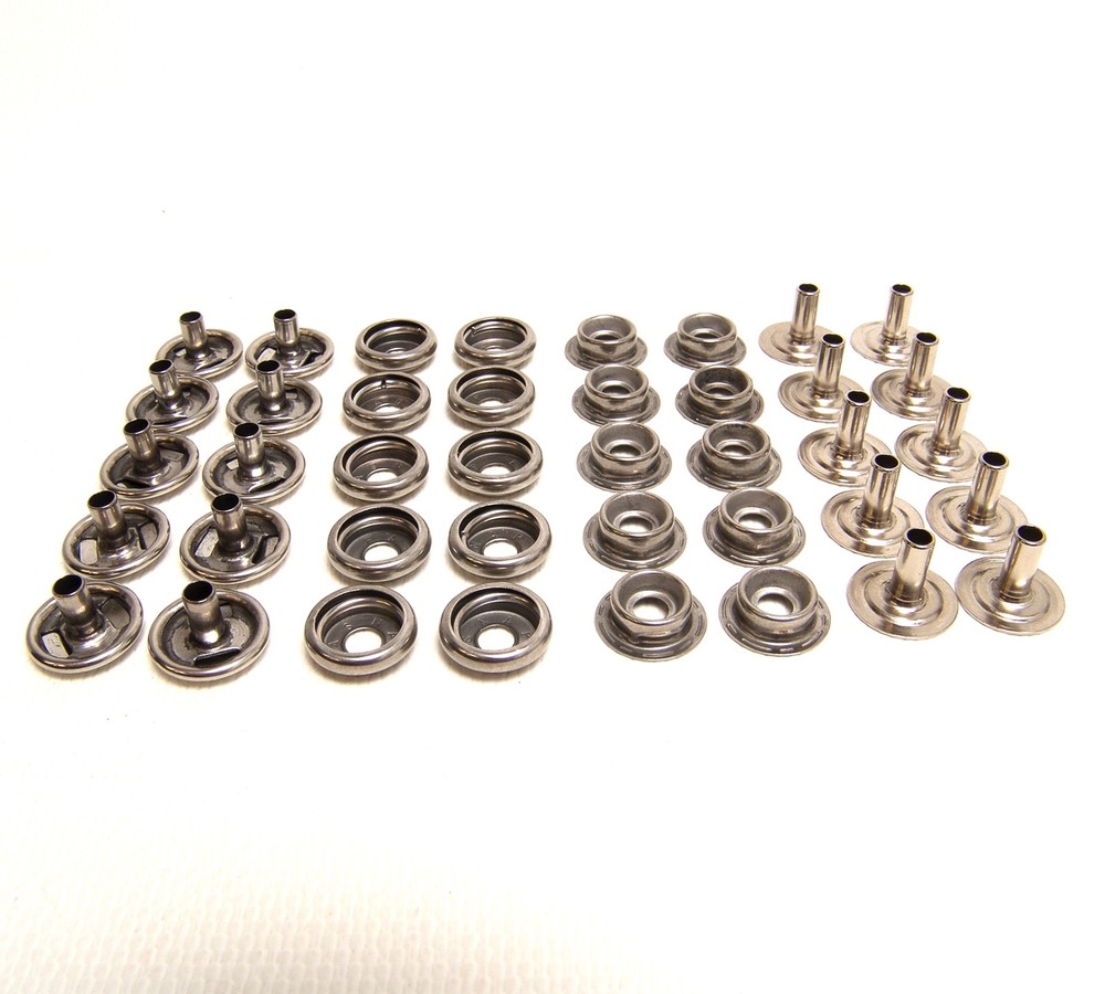 Snap Set with Long Posts for Thick Fabric or Carpet 10 Pc. Set