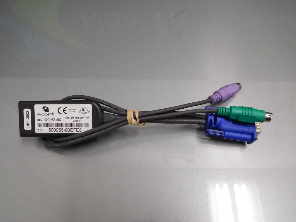 Avocent DSRIQ-PS2 520-255-002 PS2 KVM Server Interface Cable Adapter Module