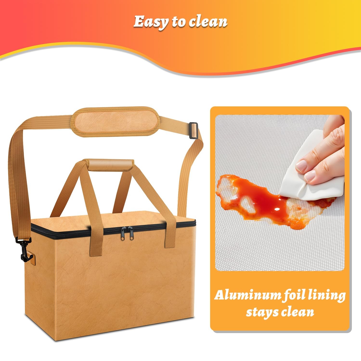 BBQ Blanket for Resting Meat, Insulated Smoker Grilling 15x9x9 inches, Brown