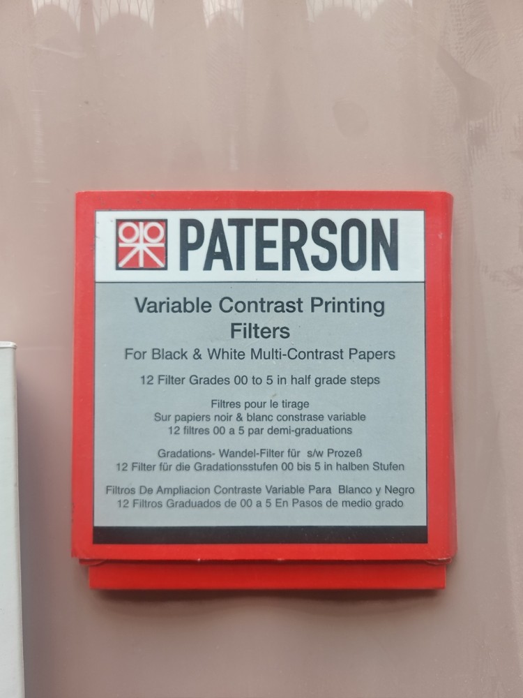 Paterson Variable Contrast Printing Filters Black & White Multi-Contrast Papers