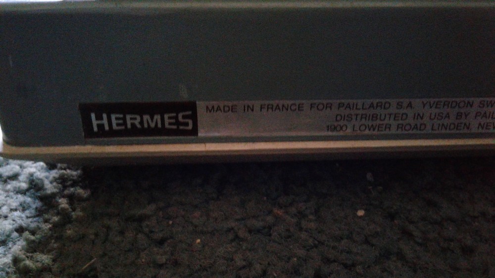 Hermes Typewriter with case and key