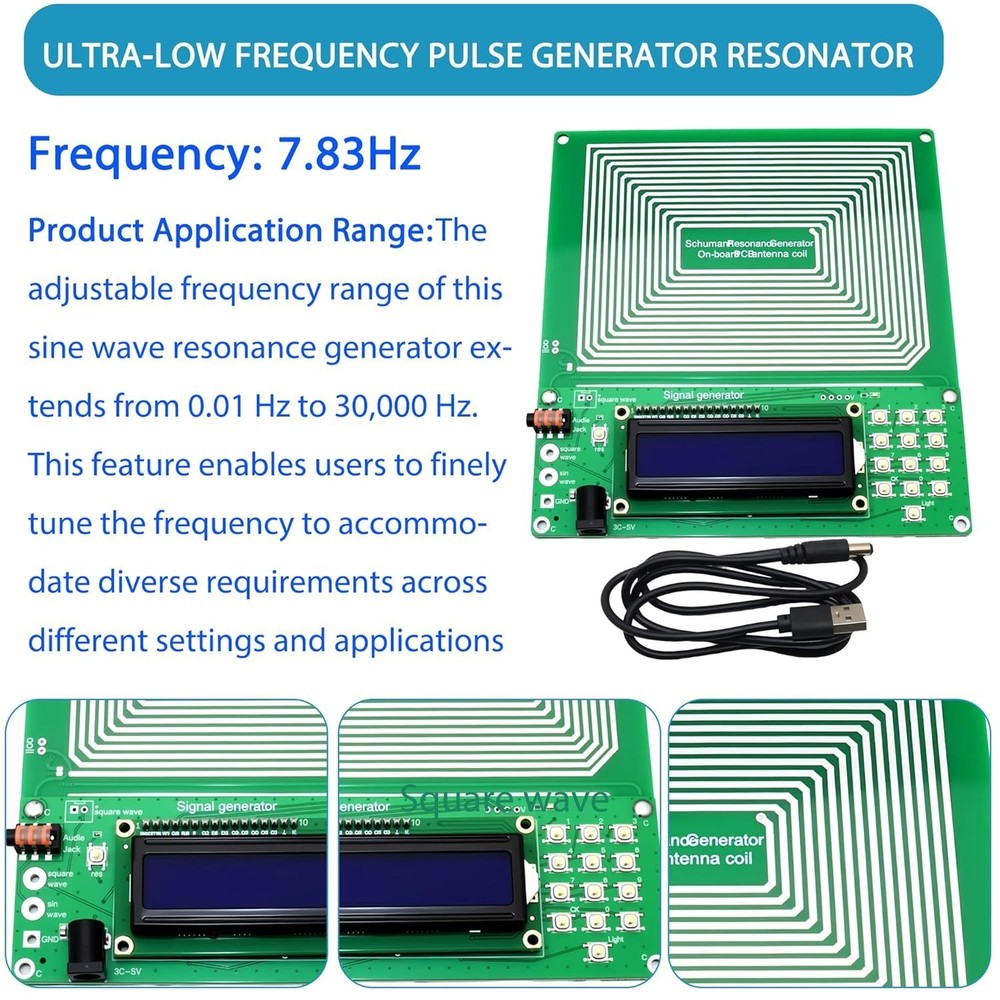 Schumann Wave Resonance Generator 7.83Hz: Versatile Pulse and Frequency Control