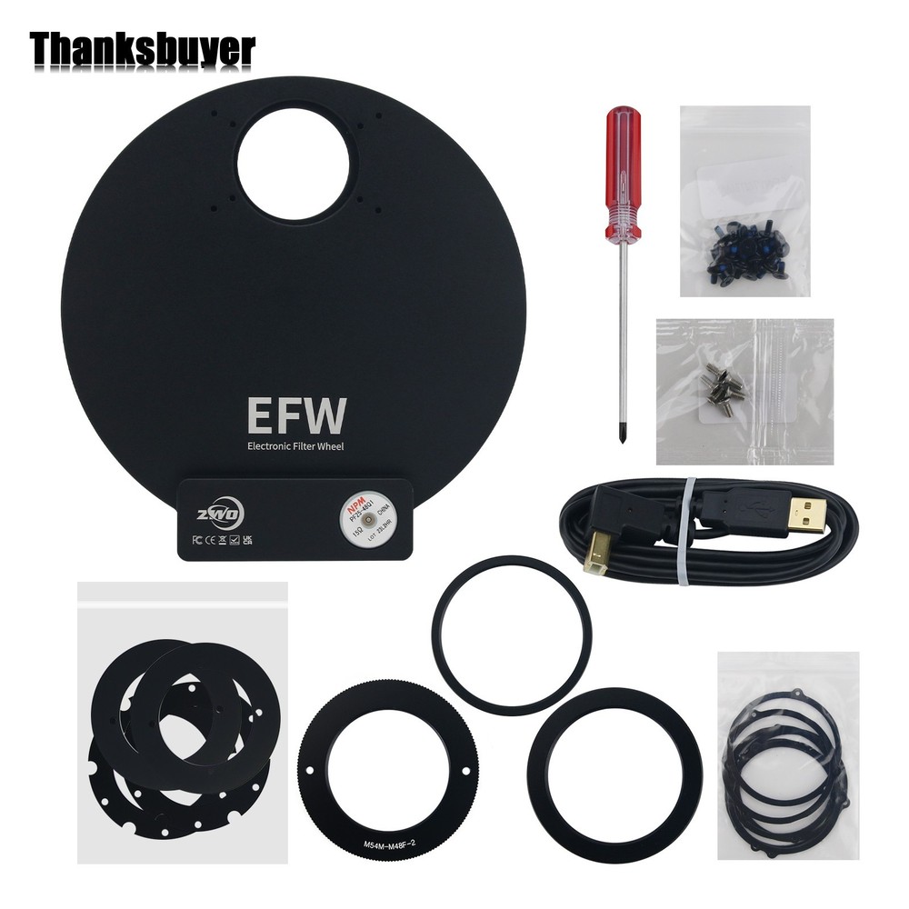 ZWO EFW7X2” 2" EFW Electronic Filter Wheel 7-Position Support 2Inch Filter ASCOM
