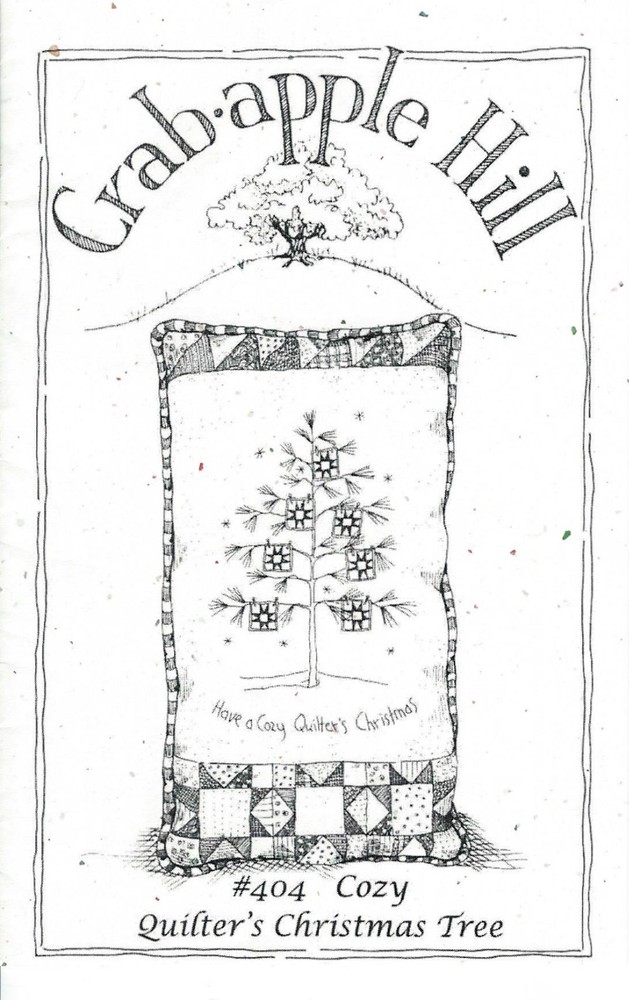 "Quilter's Christmas Tree" Embroidery Pillow Pattern #404