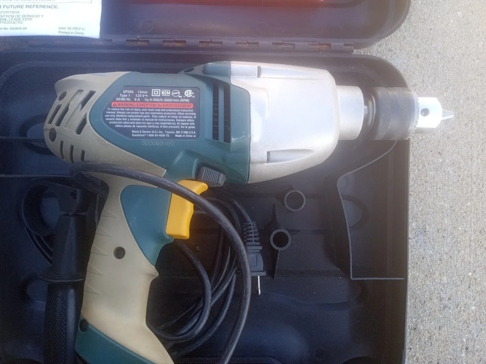Black Decker Quantum Pro 1/2" Hammer Drill Corded Type 1 Used Once