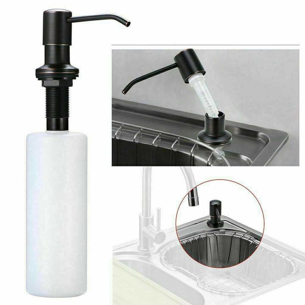 Black Automatic Touch Sensor Kitchen Faucet Pull Out Sprayer with Soap Dispenser