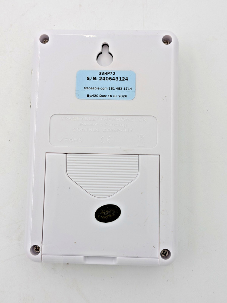 Control Co Traceable Memory-Loc 2 Channel Datalogging Thermometer - 6441 33HP72