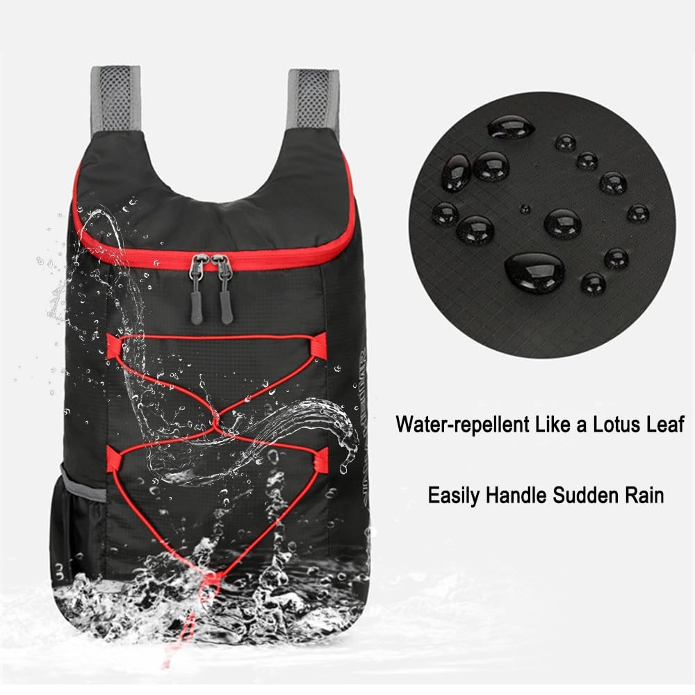 Lightweight and Thin Foldable Backpack, Climbing Bag, Hiking Daypack,15L Wate...