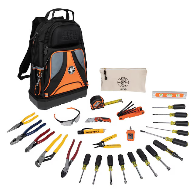 Klein Tools 28-Piece Hand Tool Set with Tradesman Backpack | Limited stock🔥🔥