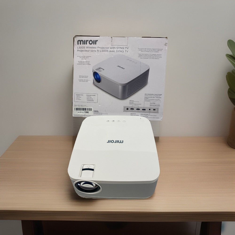 Mirror L500S Smart Mini Projector 5G Wi-Fi Bluetooth