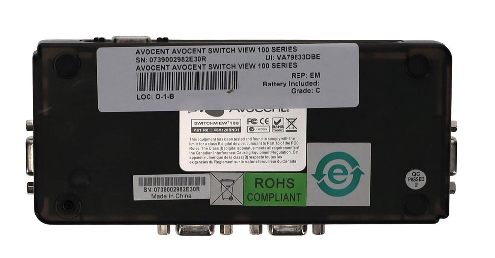 AVOCENT AVOCENT SWITCHVIEW 100 SERIES CONTROL MODULE