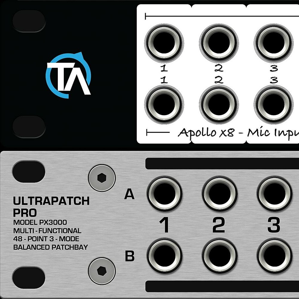 Single Blank Patch Bay Labels Compatible with Behringer Ultrapatch Pro PX3000