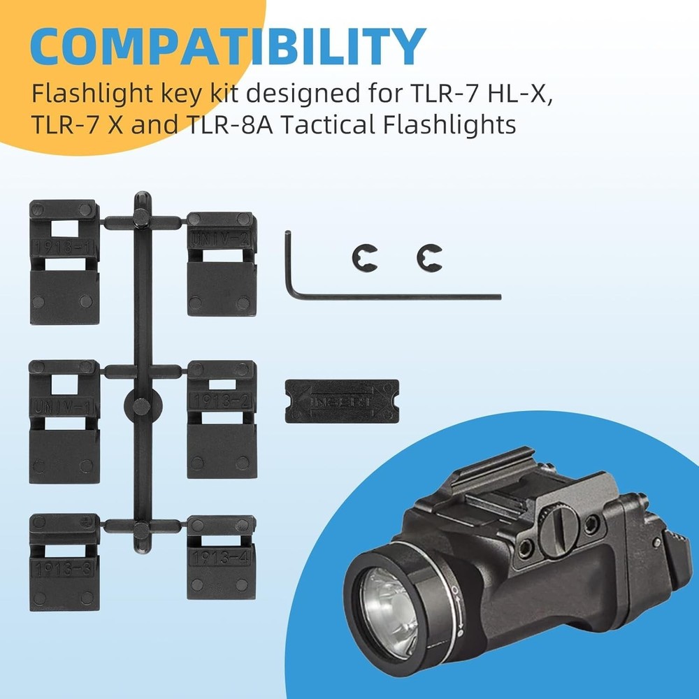 STREAMLIGHT TLR-7 Weapon Mounted Tactical Flashlight with EXTRAS! Nice!! 110