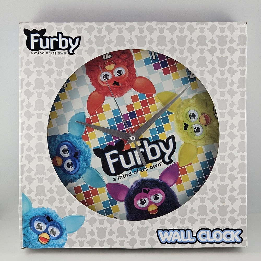 Furby wall clock 2014 Hasbro boxed