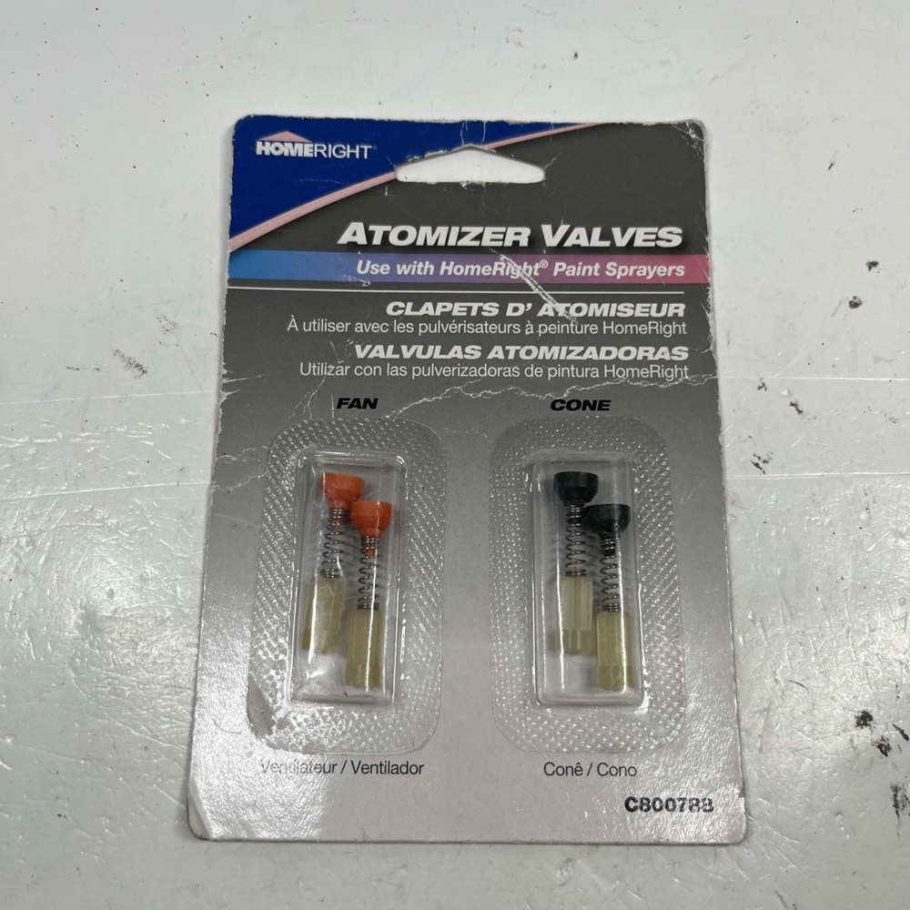 4 Pack Atomizer Valves HomeRight Paint Sprayers Fan & Cone C800788