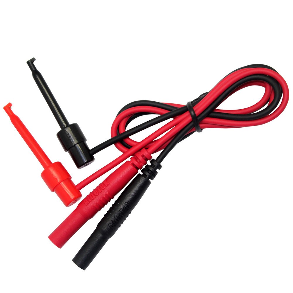 2pcs Two plunger mini-hooks mini-grabber ( one red + one black) banana plug tip