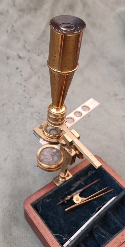 Rare Antique signed Cary’s pocket microscope, c 1830