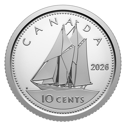 2026 Canada 10 Cent Proof 99.99% Silver Coin
