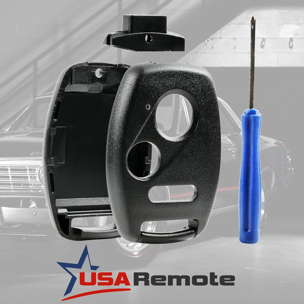 USA Remote CUTTING NOT REQUIRED - Key Fob Keyless Entry Remote Shell Case & Pad