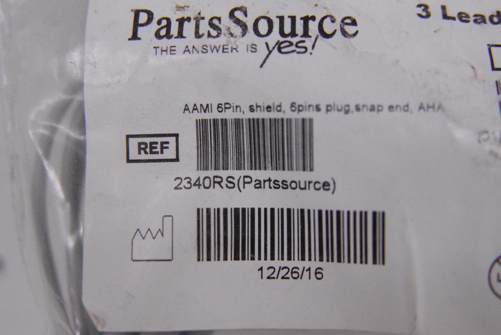 AAMI 2340RS 6-Pin 3-Lead ECG Cable