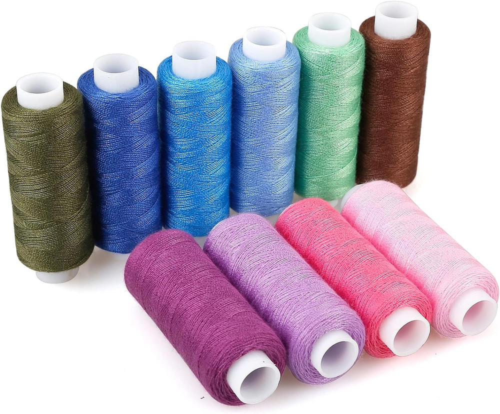 Sewing Threads Kits, 30 Colors Polyester 250 Yards Per Spools for Hand Sewing &