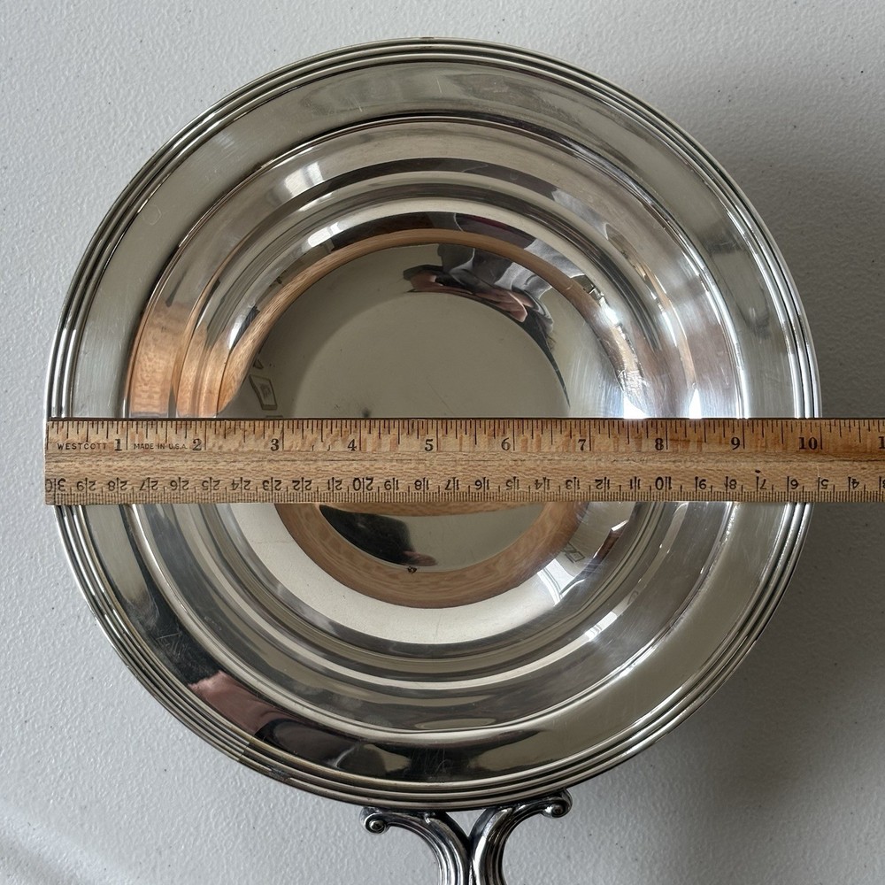 VTG FB Rogers Silver Plated Chafing Dish Pan Warming Server #1043 Wooden Handle