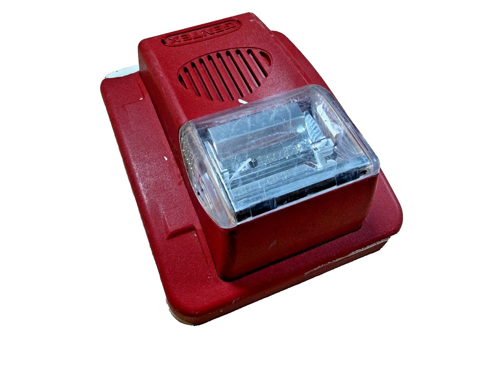 Gentex GEC24-15/75WR Fire Alarm Horn Strobe Wall Red w/ Mounting Plate