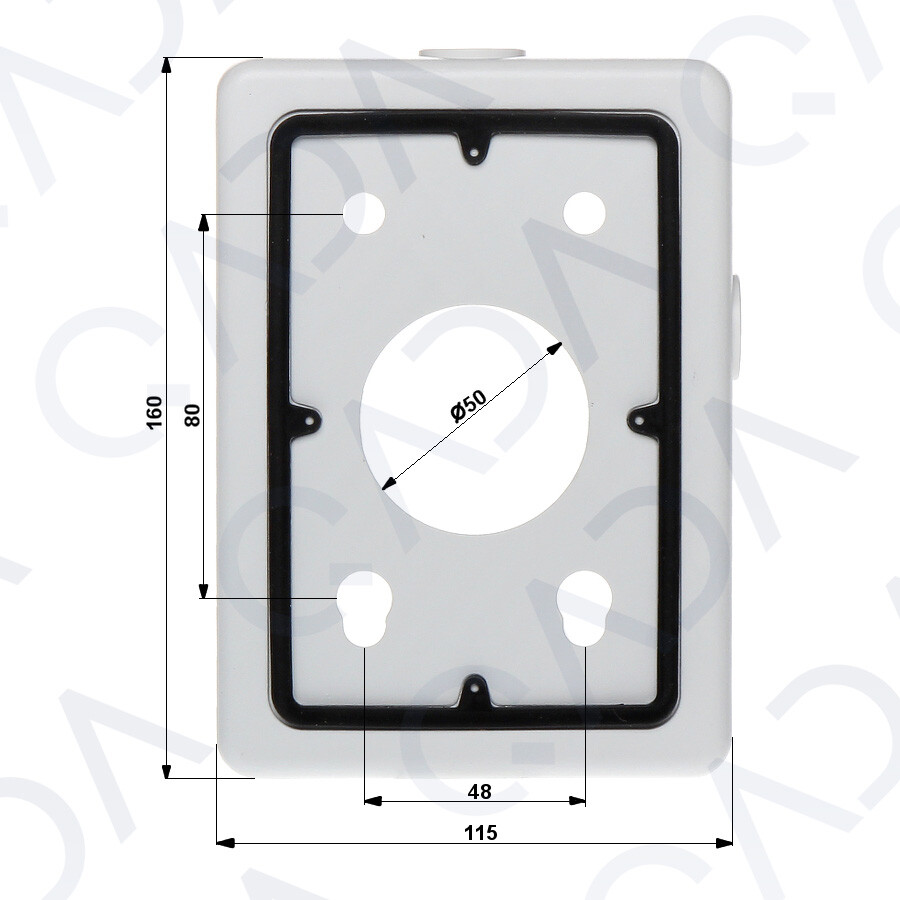 Dahua PFA120 Wall Mounting Junction Box for Select CCTV Security Cameras Bracket