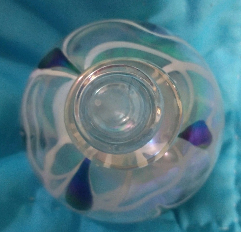 Vintage Iridescent Decorative Perfume Bottle