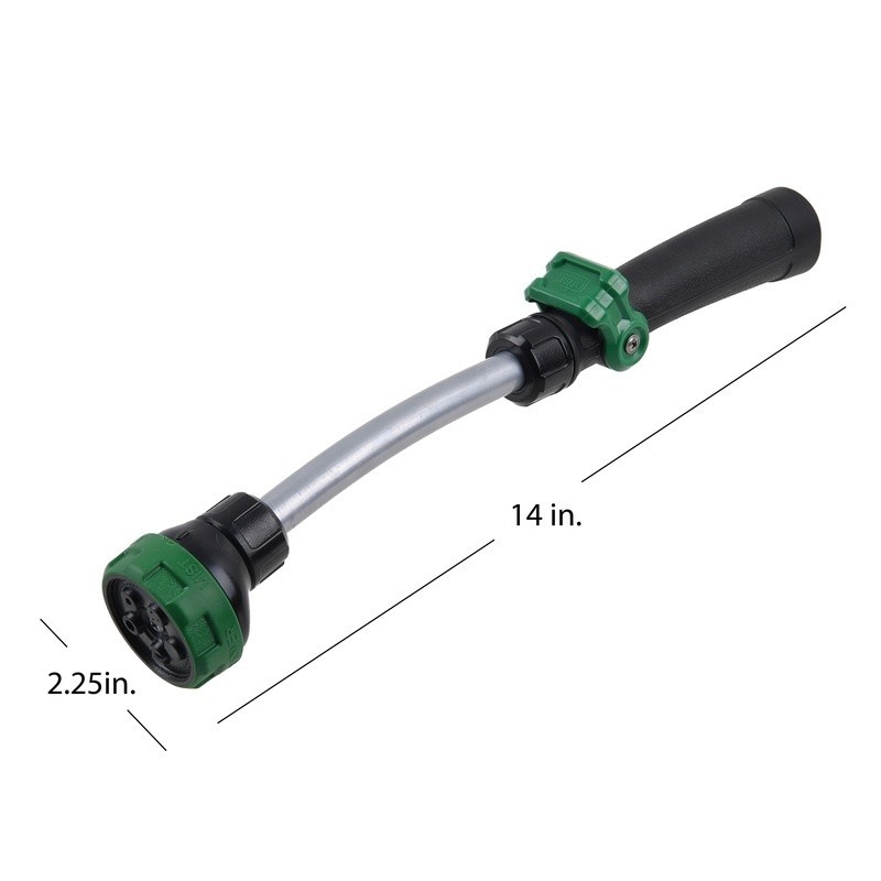 5-Pattern Watering Wand Adjustable Flow Control Ergonomic Grip Garden Hose Tool