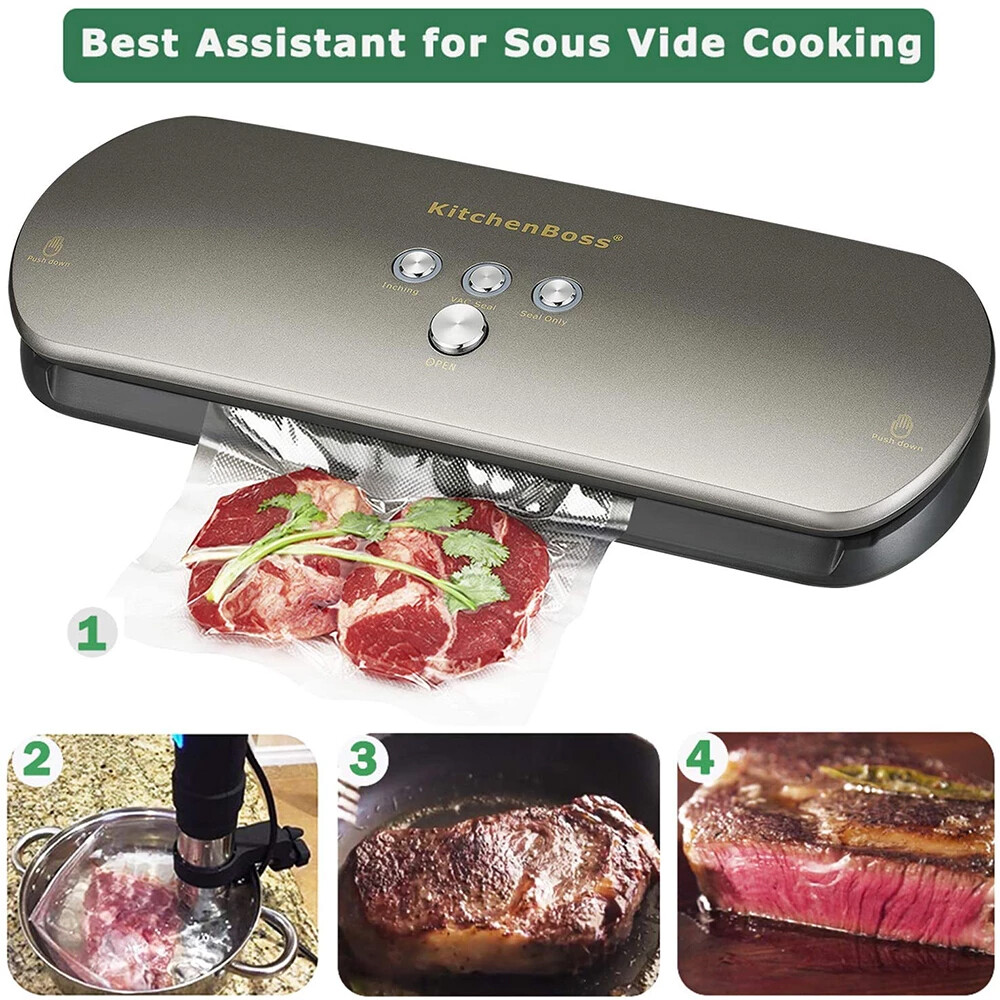 1/2/4 Rolls 8"x50 11"x50 Rolls Vacuum Sealer Bags Food Saver Embossed Bag 4 Mil