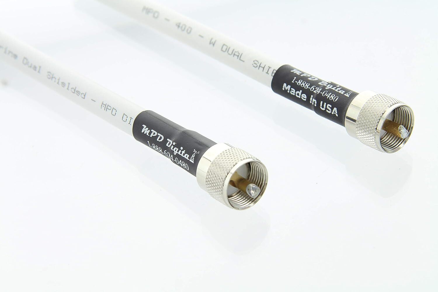 MPD Digital I MPD-400 I Coax Cable with PL259 UHF Male Connectors (30-125 FT)