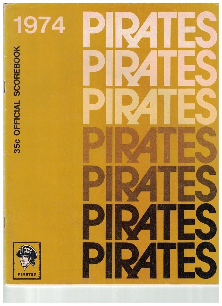 1974 Pittsburgh Pirates MLB Baseball Scorebook/Program Willie Strargell